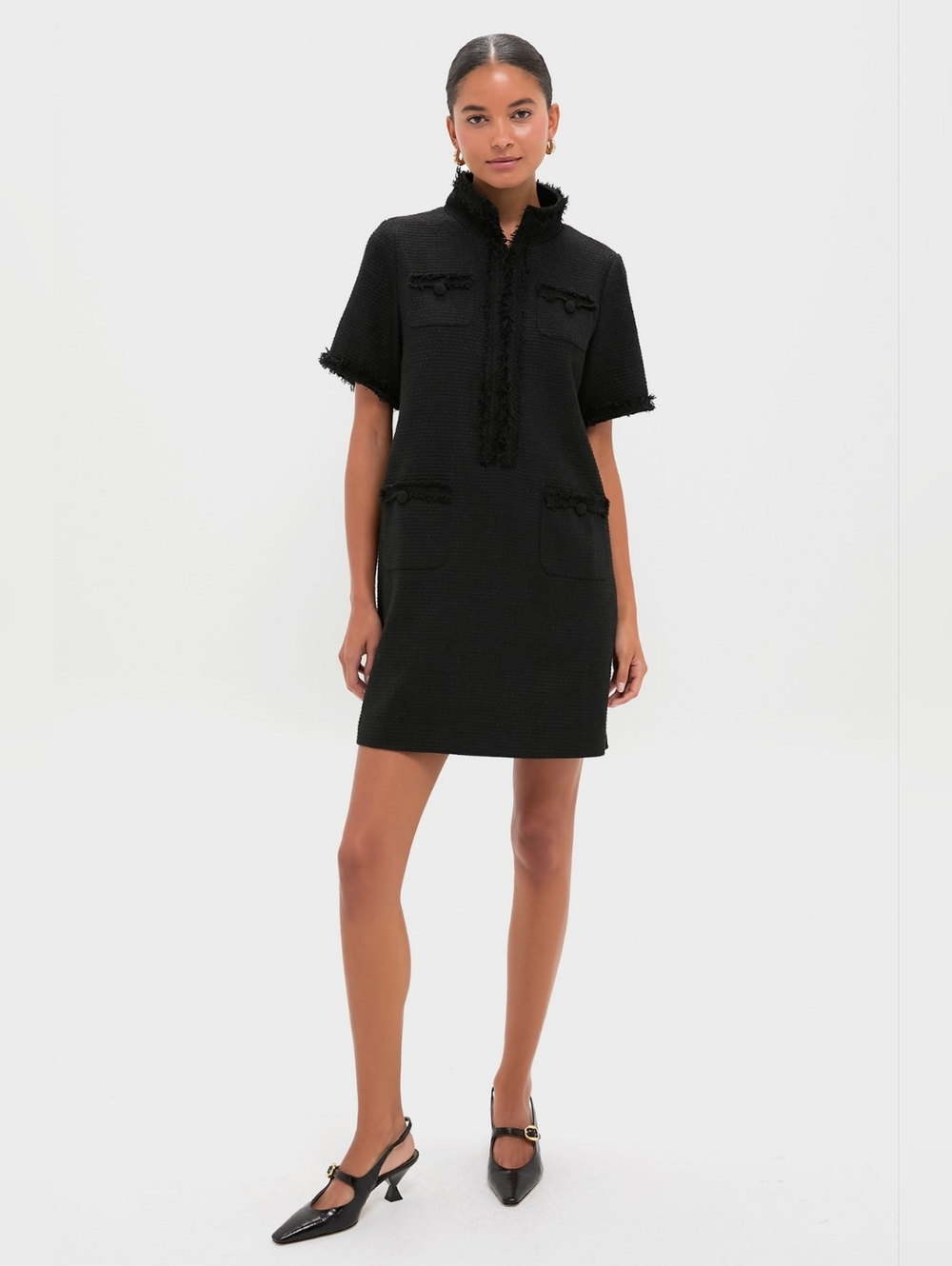 NWT Pomander Place Black Tweed Ophelia Dress Size XXL - Picture 9 of 11